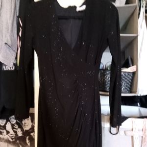 Calvin Klein Black Glitter Dress